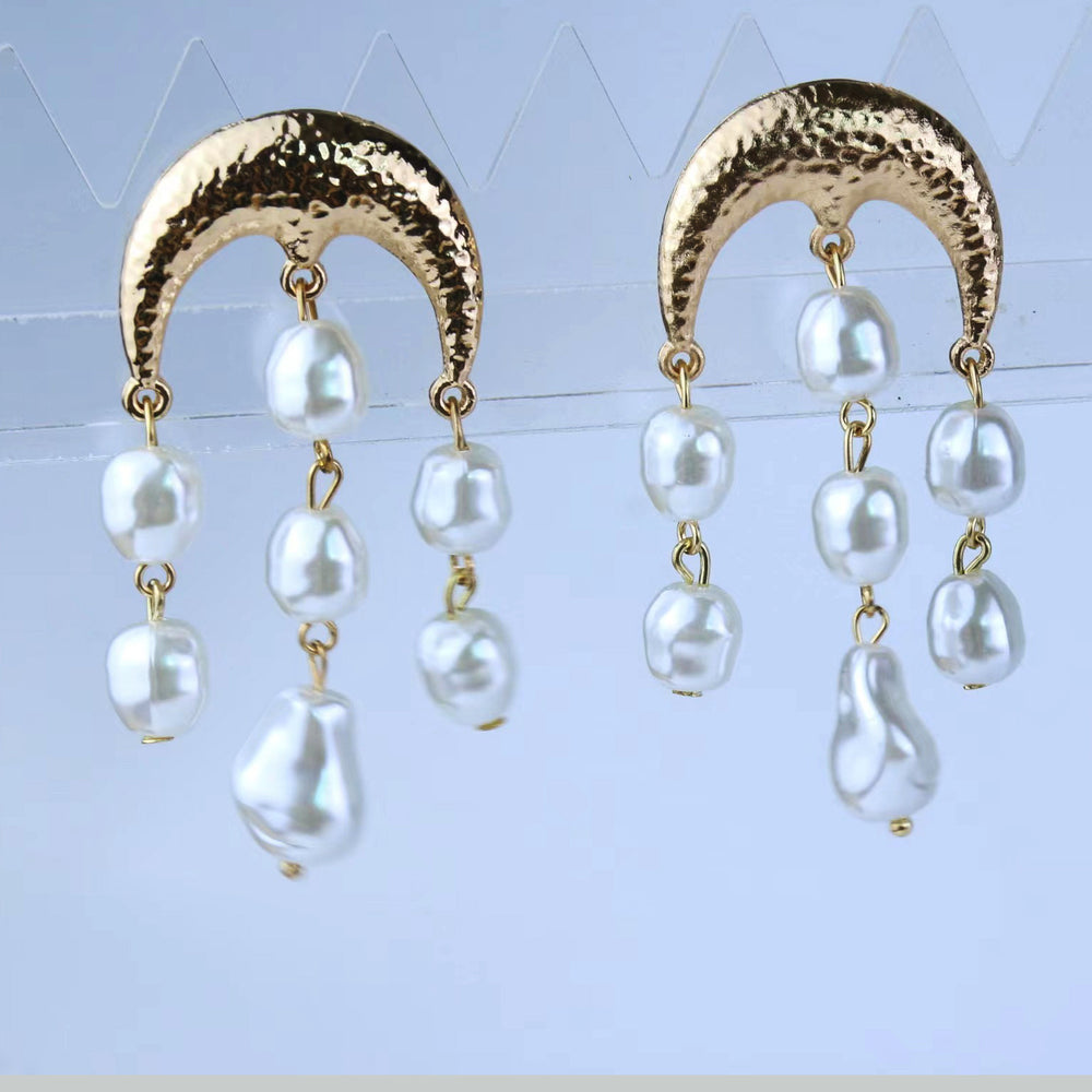 Pearl Tassel Earrings