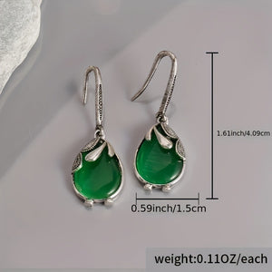 Temperament Emerald Earrings