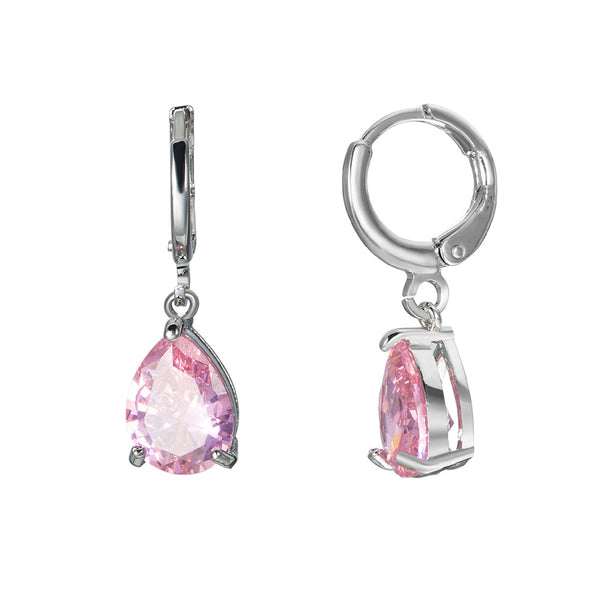 Pink Zircon Earrings