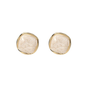 Cold and stern style square earrings