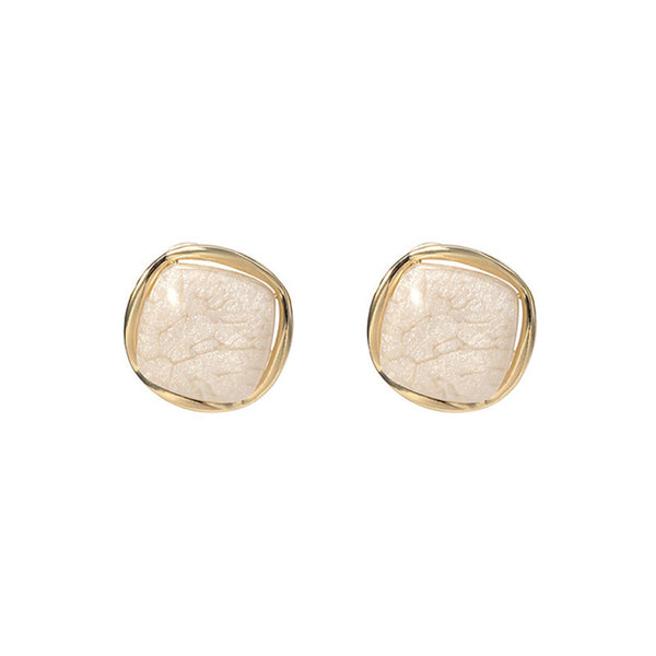 Cold and stern style square earrings