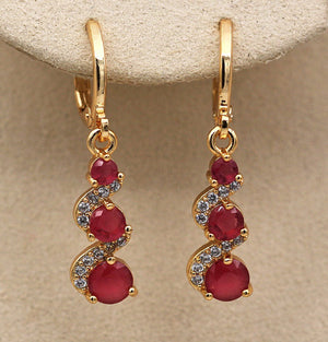 Sparkling Zircon Earrings