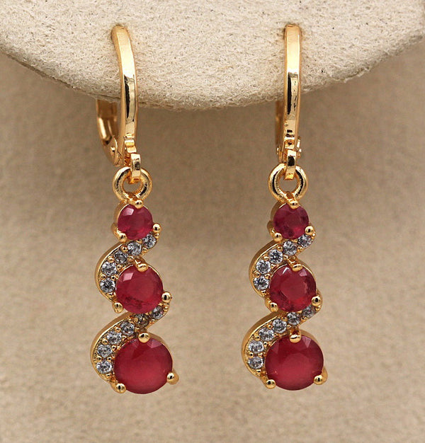 Sparkling Zircon Earrings