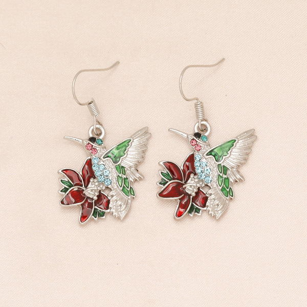 Colorful Hummingbird Earrings