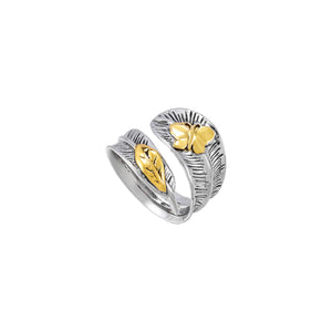 Retro Feather Men's Ring