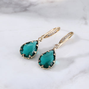 Sparkling Water Droplet  Earrings