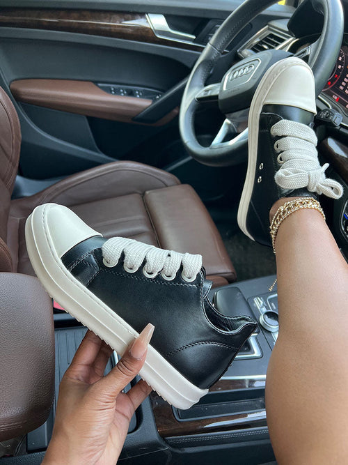 PU Low Top Sneakers