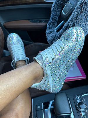 Crystal Embellished Sneakers