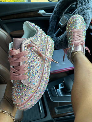 Crystal Embellished Sneakers