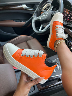 PU Low Top Sneakers