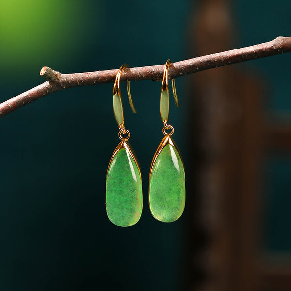 Inlaid vintage earrings