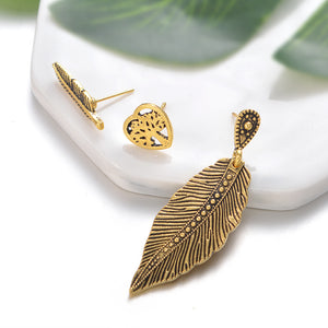 Vintage Leaf Life Tree Earrings