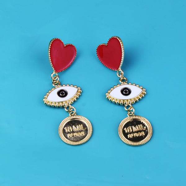 New Exaggerated Love Earrings