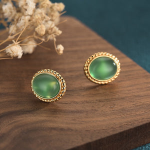 Jade earrings