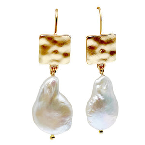 Simulated Alien Pearl Earrings