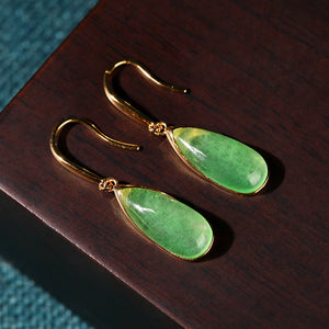 Inlaid vintage earrings