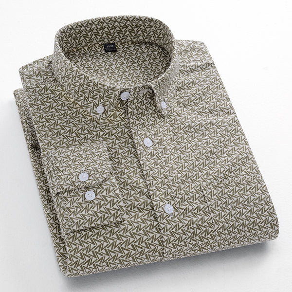 Men's cotton printed shirt