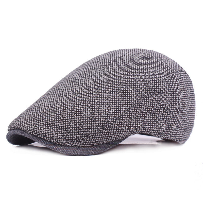 Men's Outdoor Sunshade Woolen Peaked Cap