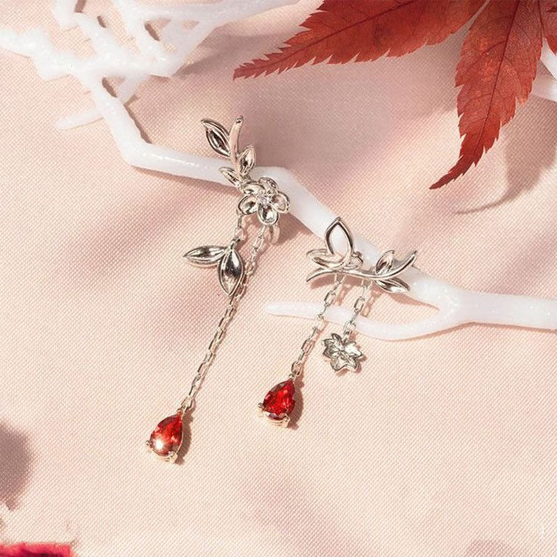 Plant Flower Leaf Earrings