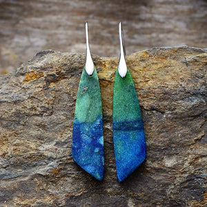 Natural Stone Geometry Earrings