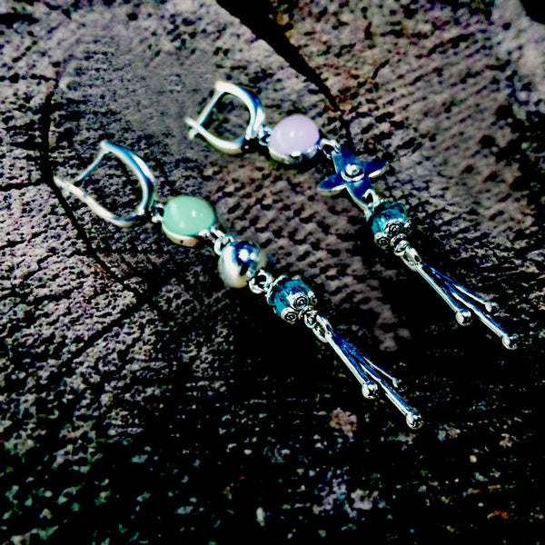 Green Stone Earrings