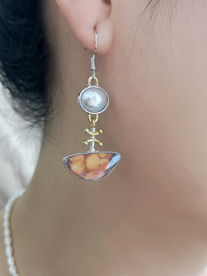 Peanut Pearl Earrings