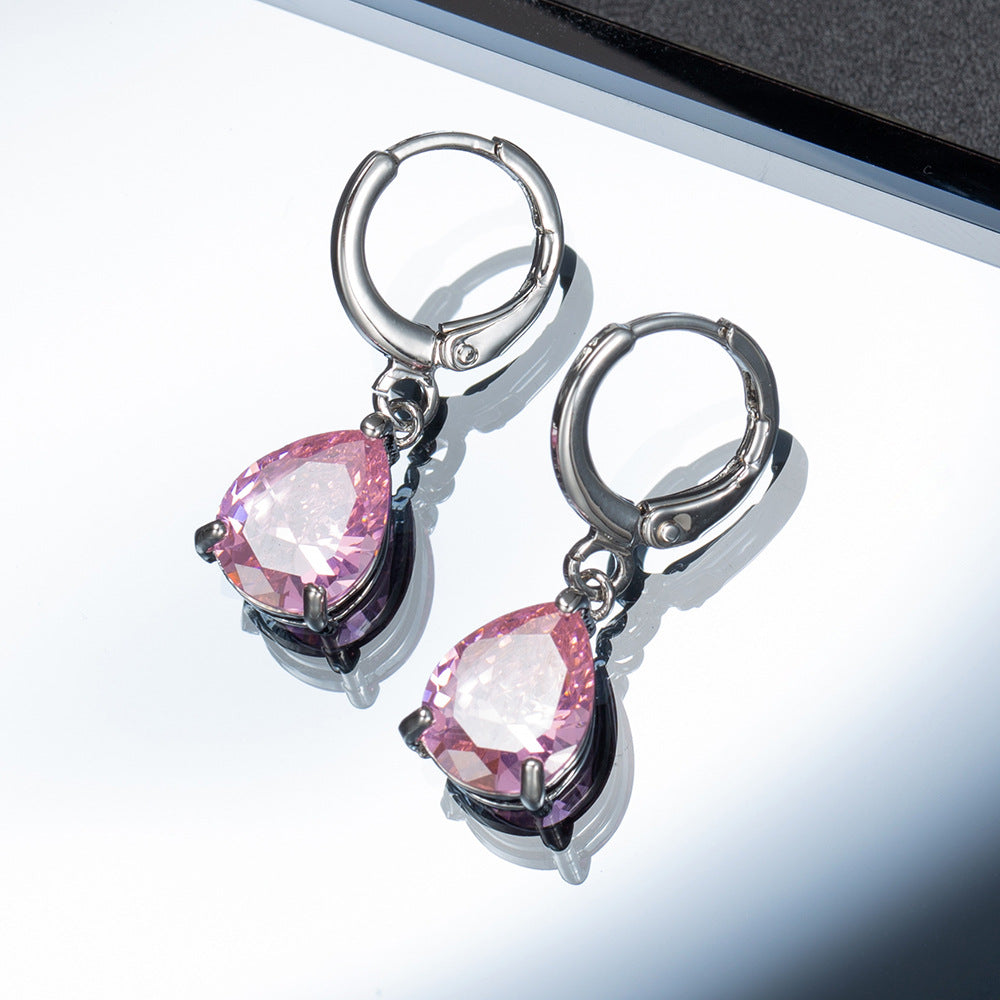 Pink Zircon Earrings