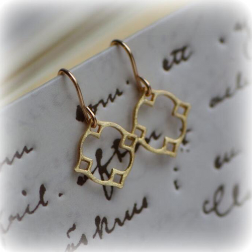 Geometric Imitation Gold Earrings