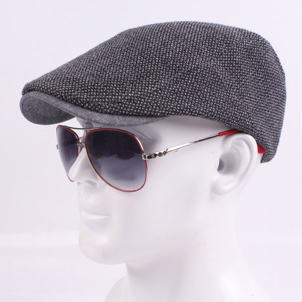 Men's Outdoor Sunshade Woolen Peaked Cap