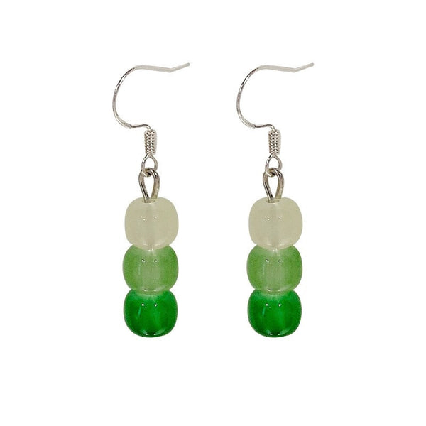 Vintage Green Stones Earrings