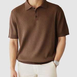 Gentleman's Knit Textured Polo Shirt