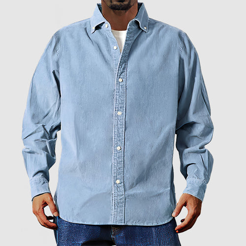 Men's Vintage Washed Basic Shirt