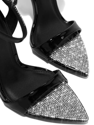 Rhinestone Pointed Toe Heels