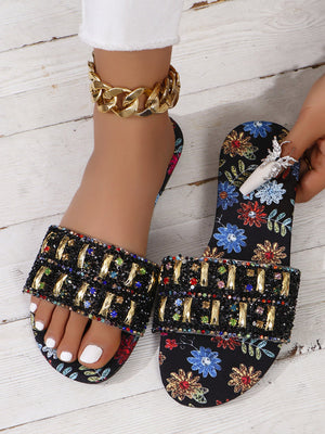 Metal Rhinestone Slides