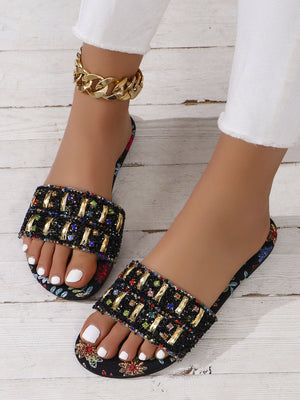 Metal Rhinestone Slides