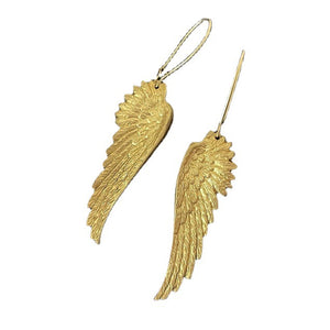 Golden Wings Pendant Earrings