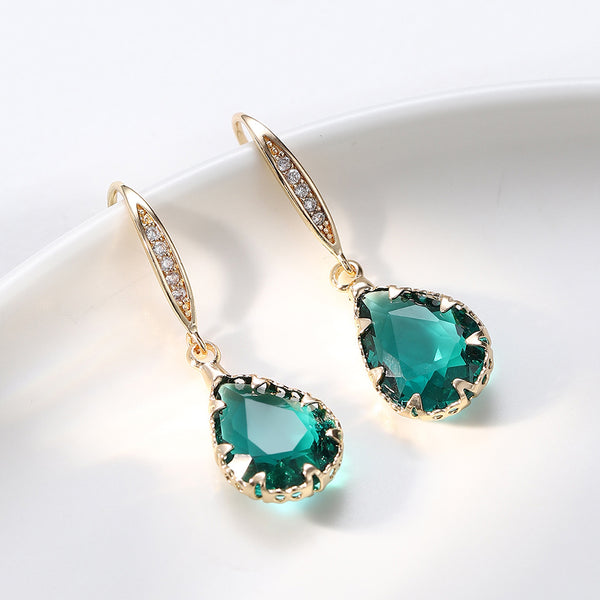 Sparkling Water Droplet  Earrings