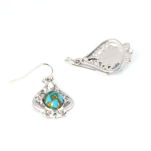 Retro Water Drop Turquoise Earrings