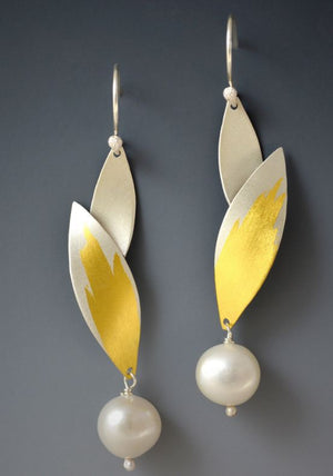 Leaf Shaped Irregular Earrings