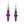 Purple gemstone earrings