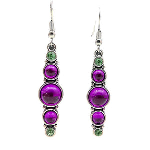 Purple gemstone earrings