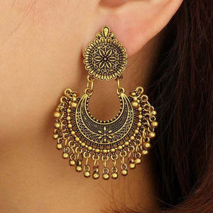 Ethnic Carved FlowersEarrings