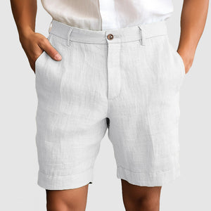 Gentleman's Casual Cotton Linen Shorts