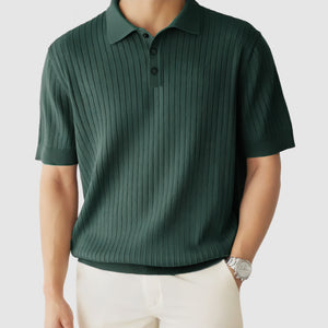 Gentleman's Knit Textured Polo Shirt