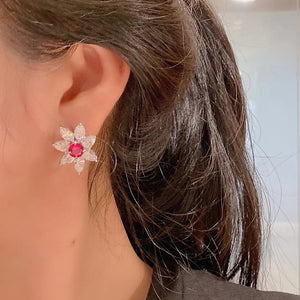 Sparking Flower Earrings