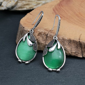 Temperament Emerald Earrings