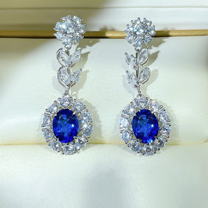 Blue Flower Earrings