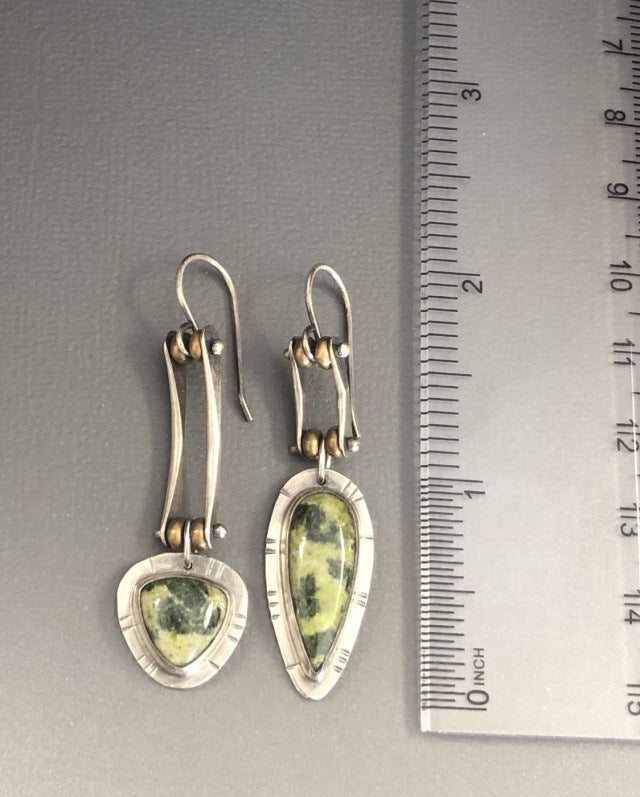 Two Color Irregular Earrings