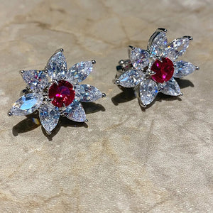 Sparking Flower Earrings