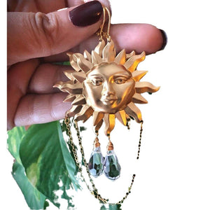 Creative Sun Goddess  Earrings